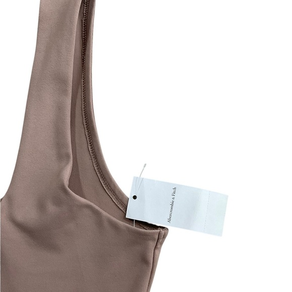 Abercrombie & Fitch Soft A&F Collection Bodysuit Large Taupe / Mocha Nude NWT - Picture 3 of 12